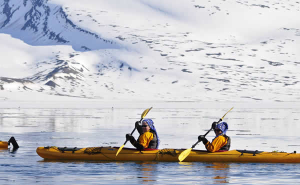 Kayaking na Antártida